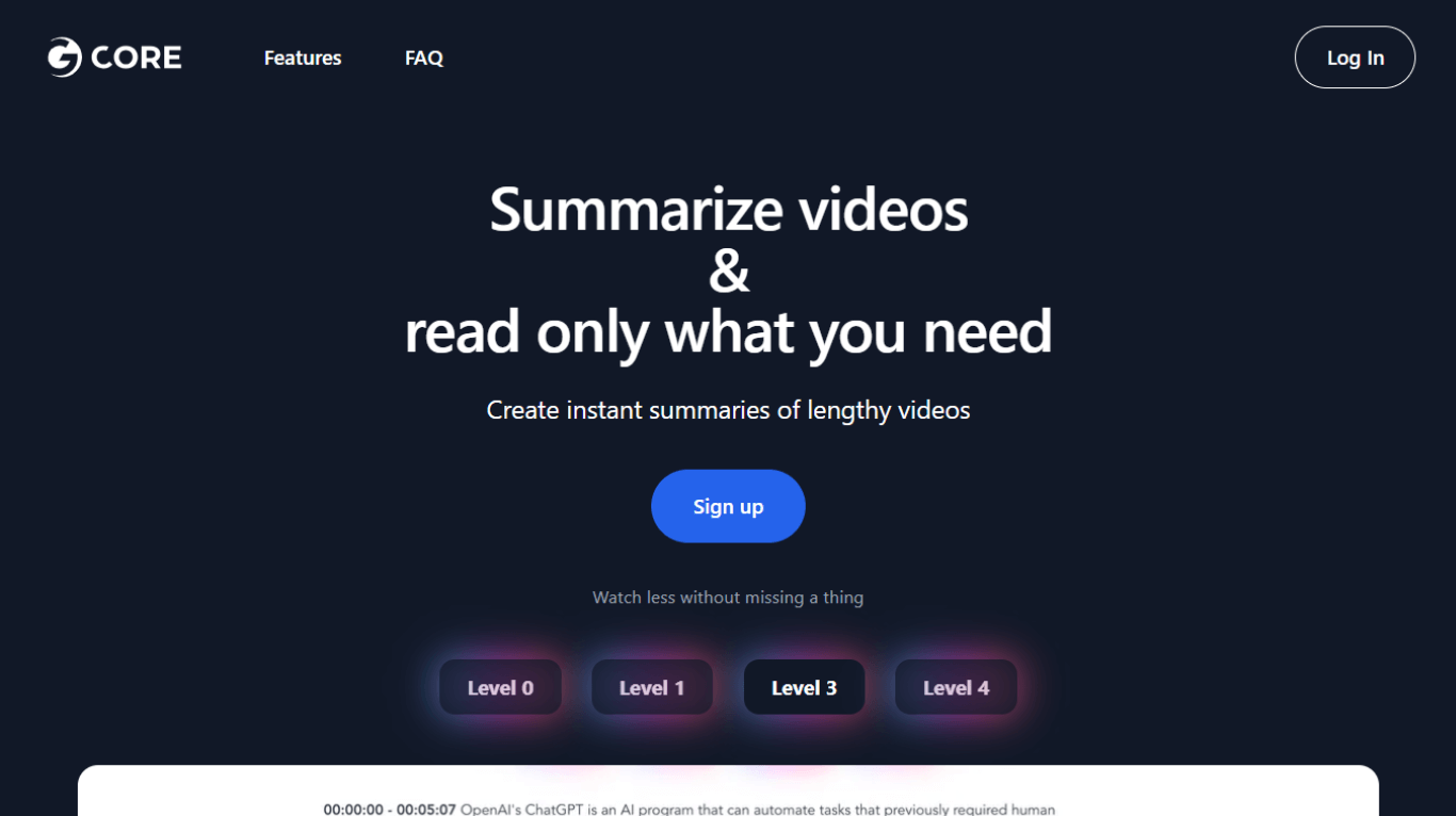 Summarization Video software for MP4 videos