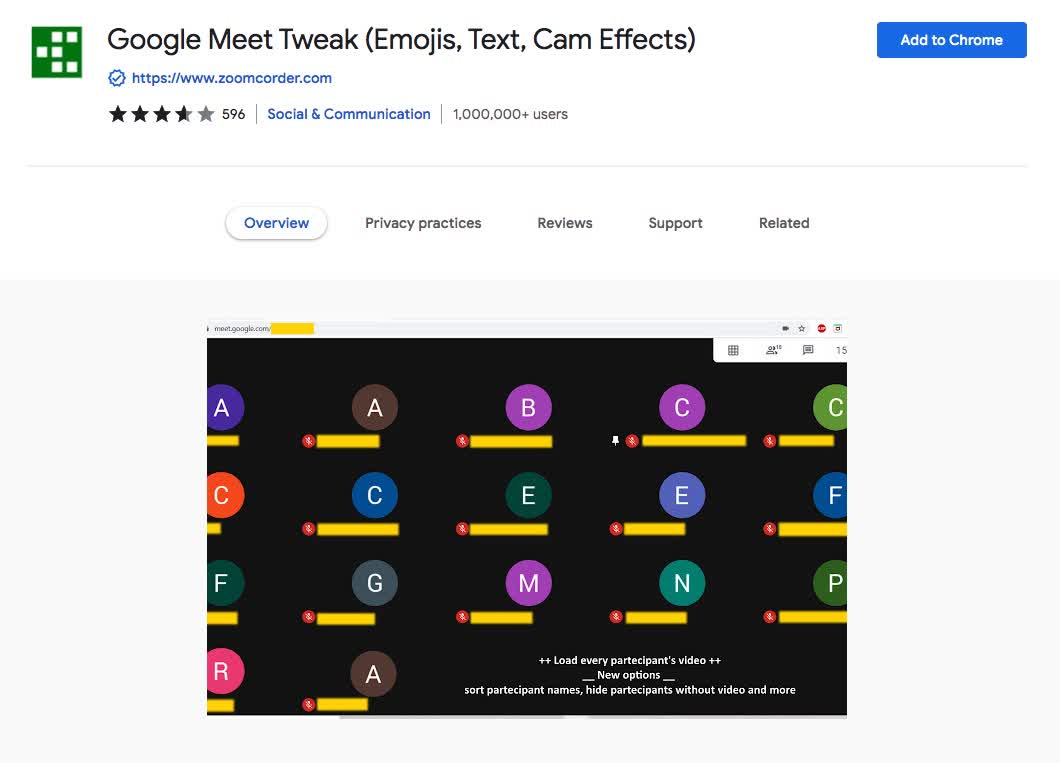 Google Meet Tweak