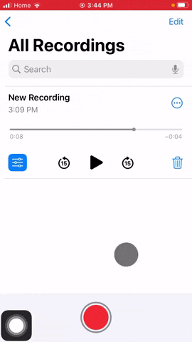 Click the title of the recording