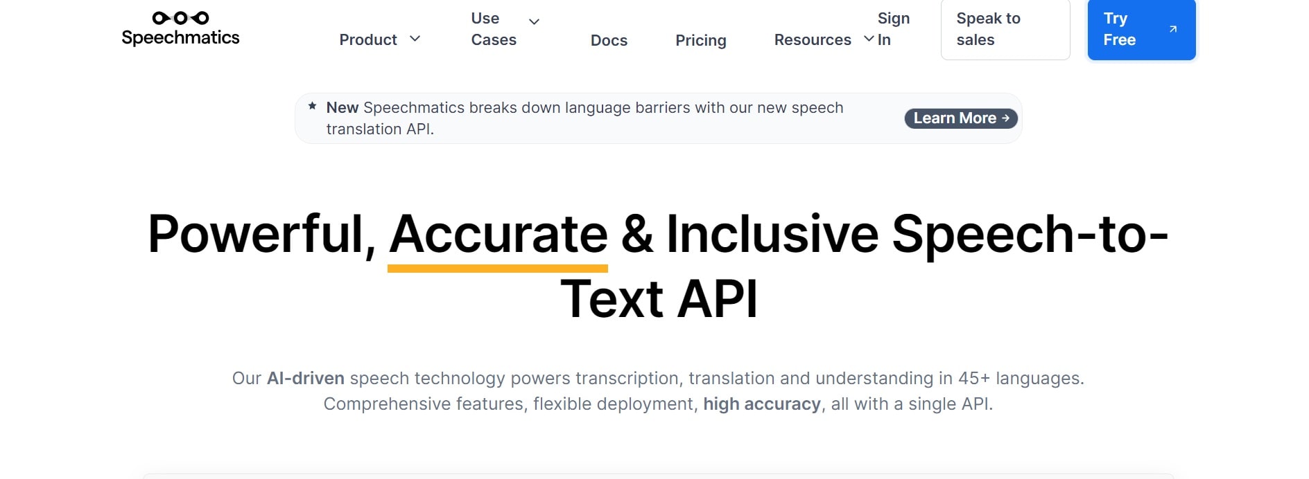 voice recognition software speechmatics