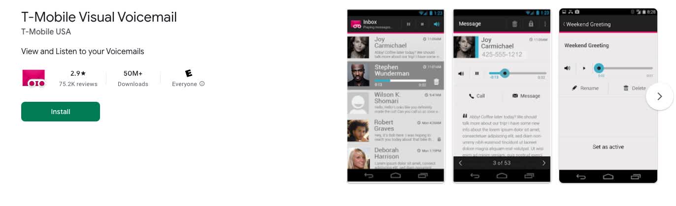 T-Mobile Visual Voicemail