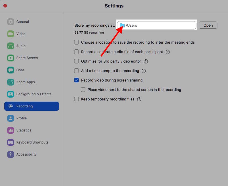 Click on the file path