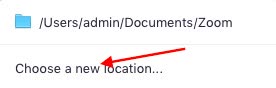Click ‘Choose a new location…’
