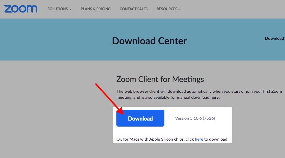download the latest version of the Zoom Client