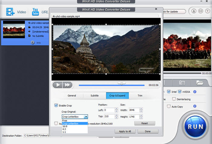 remove mp4 subtitles using winx