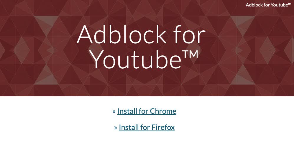 Adblock for YouTube