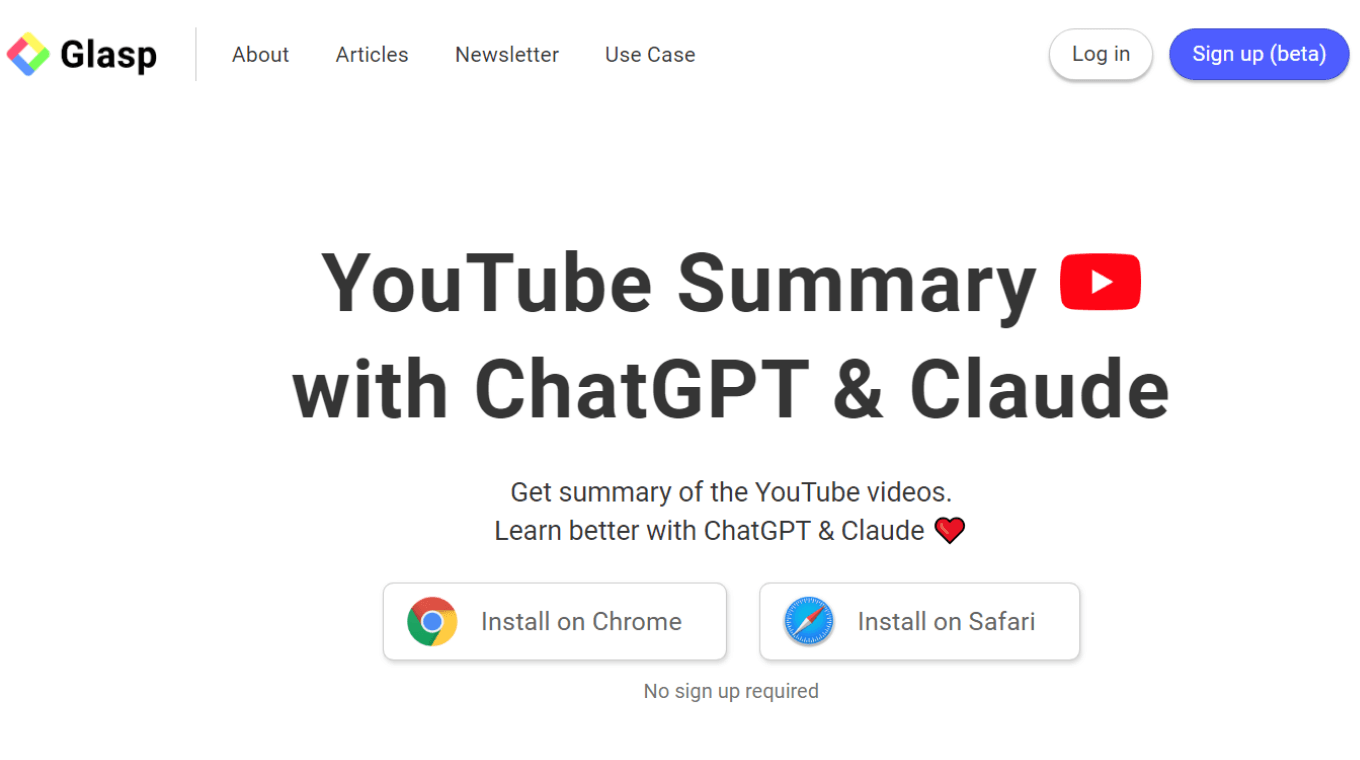 YouTube Summary with ChatGPT & Claude Chrome extension