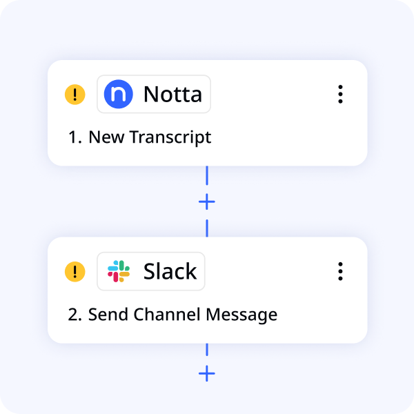 How to create your Notta Zaps
