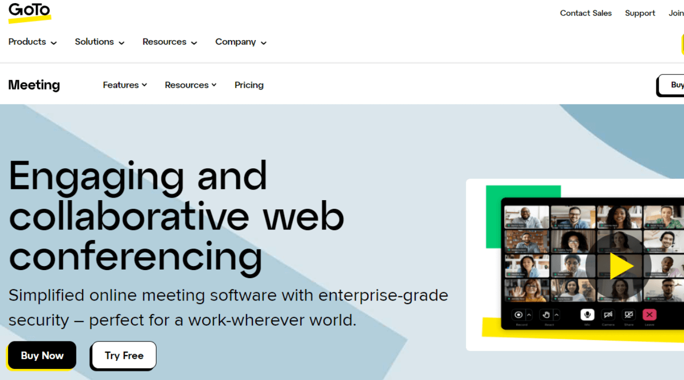 GoTo Meeting video conferencing tool