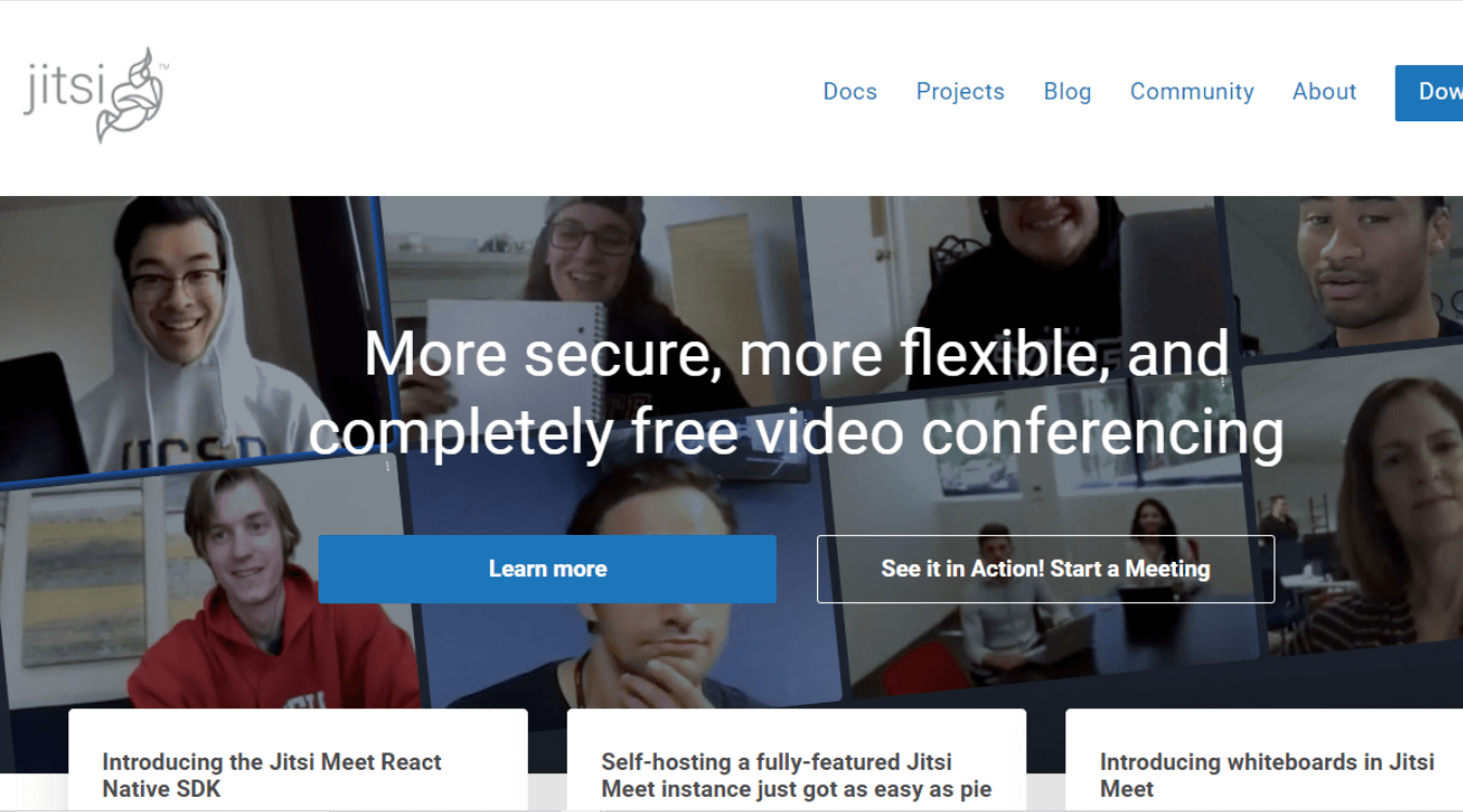Jitsi meet free video conferencing platform