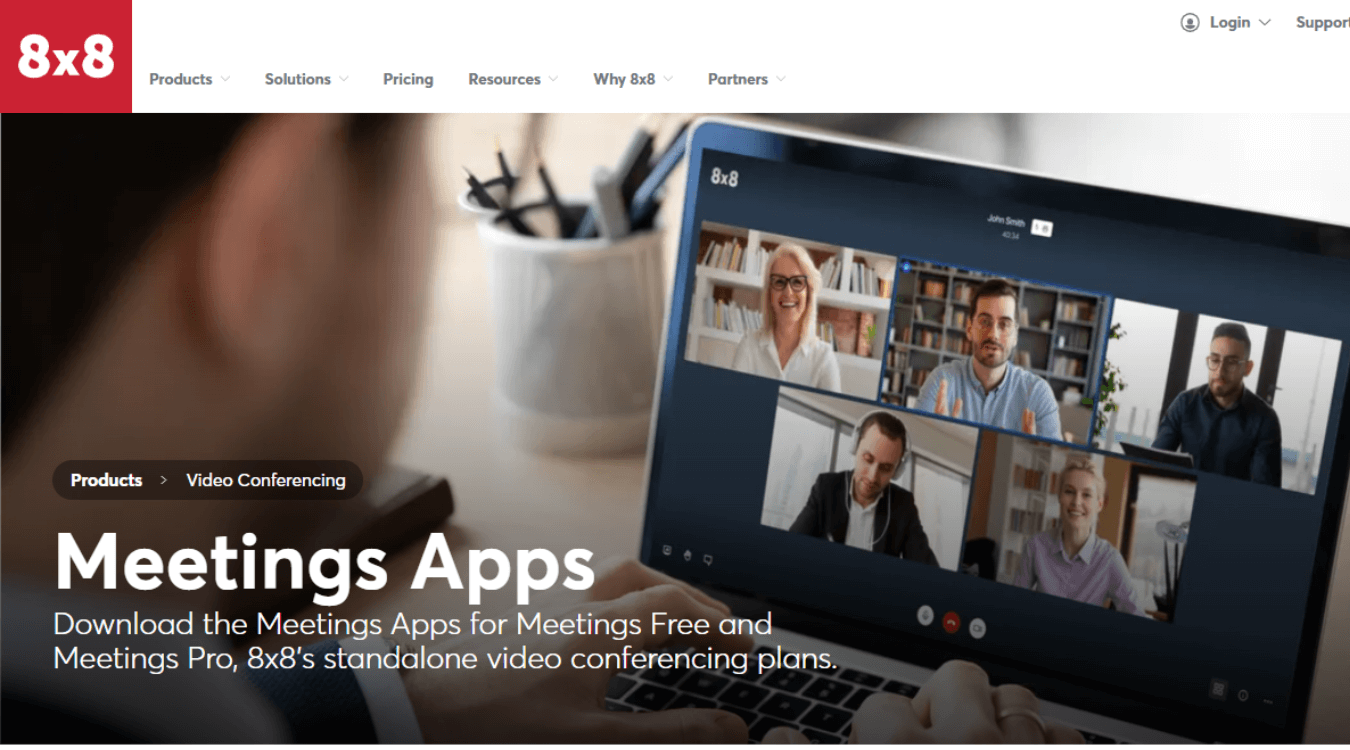 8×8 meet video conferencing platform